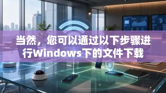 当然，您可以通过以下步骤进行Windows下的文件下载