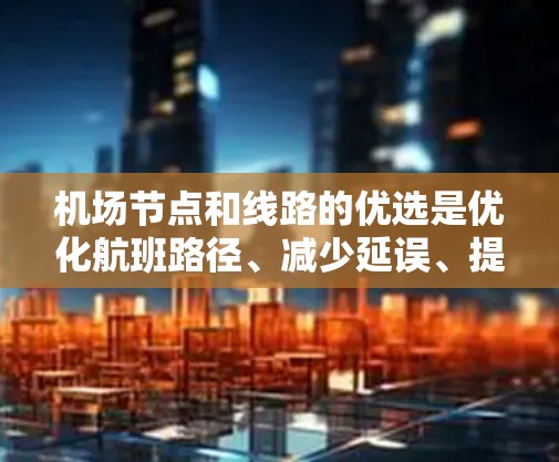 机场节点和线路的优选是优化航班路径、减少延误、提高效率的重要步骤。以下是一些关于机场节点优选线路的建议和方法