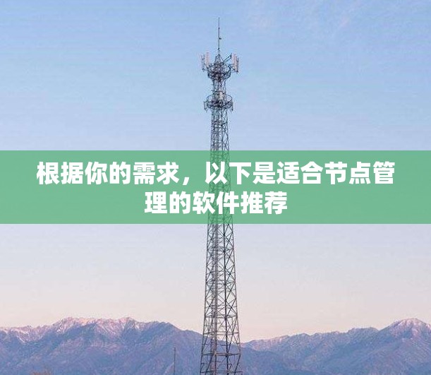 根据你的需求，以下是适合节点管理的软件推荐