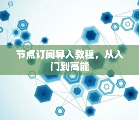 节点订阅导入教程,从入门到高能 节点订阅导入教程,从入门到高能