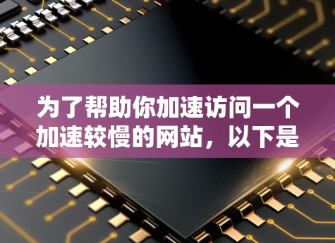 为了帮助你加速访问一个加速较慢的网站,以下是逐步的建议 为了帮助你加速访问一个加速较慢的网站,以下是逐步的建议